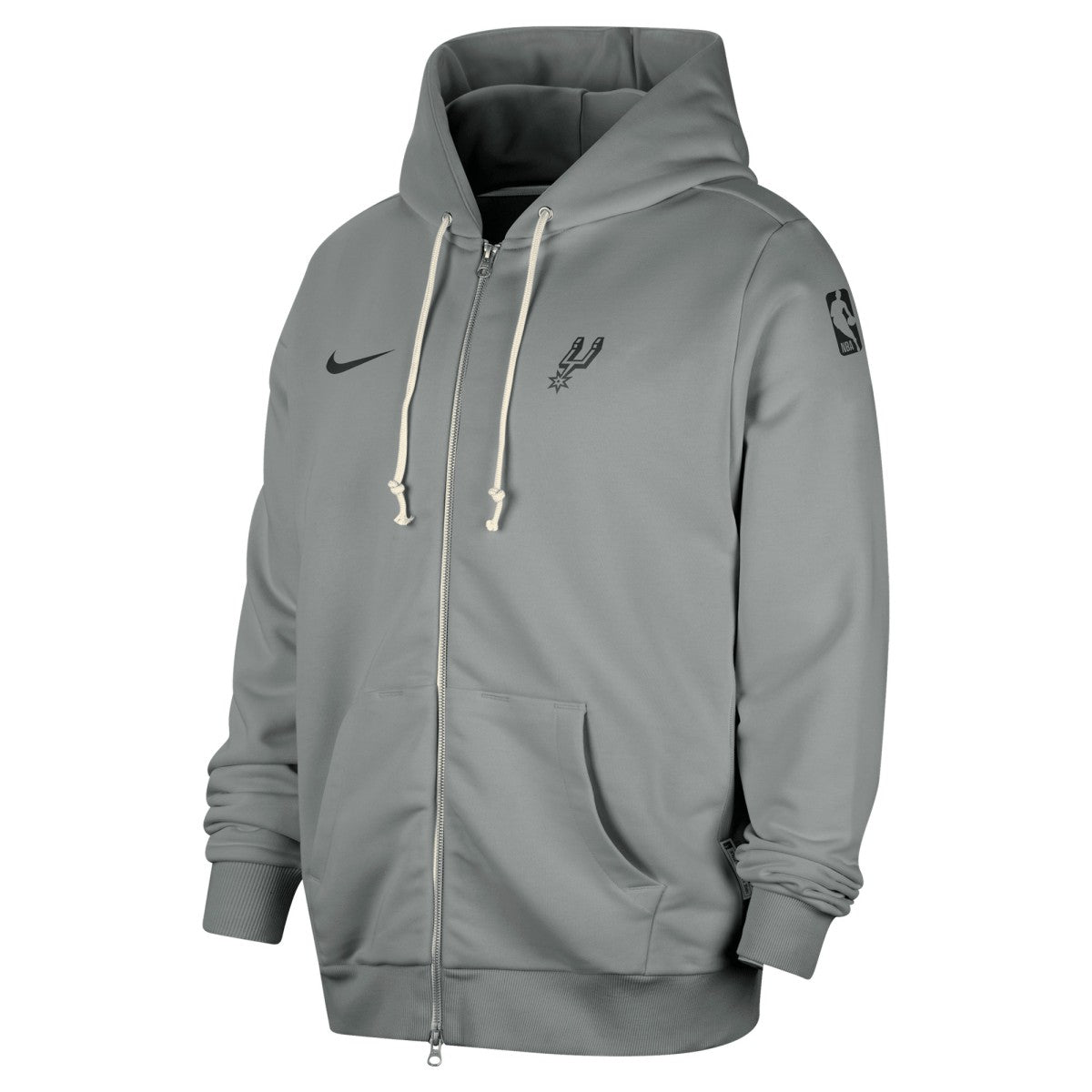 San Antonio Spurs Authentic Standard Issue Full-Zip Hoodie Jacket Gray