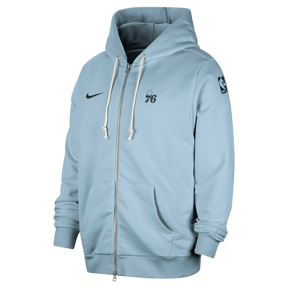 Philadelphia 76ers Authentic Standard Issue Full-Zip Hoodie Jacket Light Blue