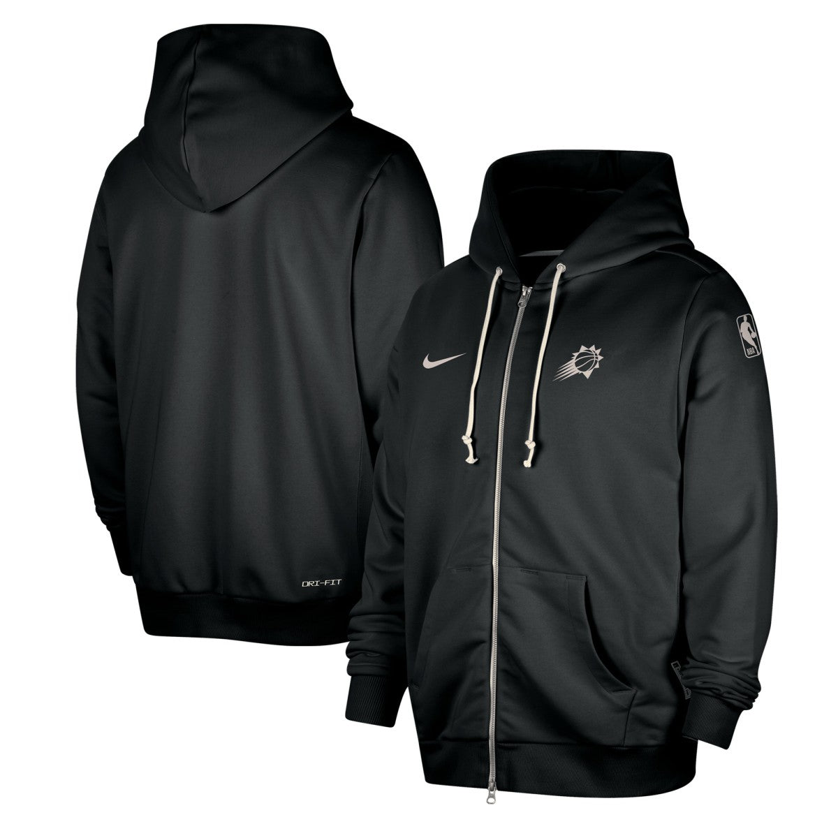 Phoenix Suns Authentic Standard Issue Full-Zip Hoodie Jacket Black