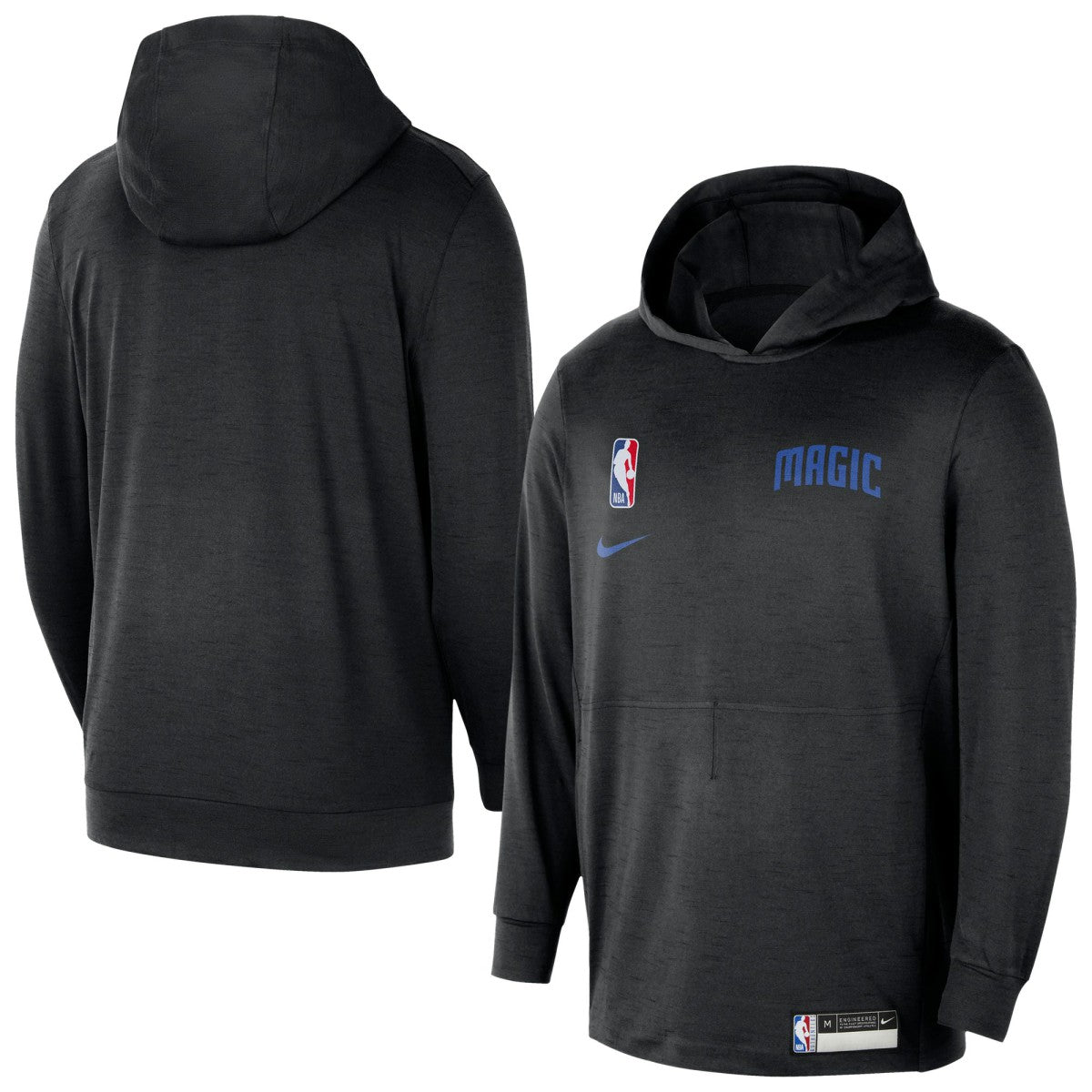 Orlando Magic 2024/25 On-Court Authentic Practice Yoga Restore Lightweight Pullover Hoodie Black