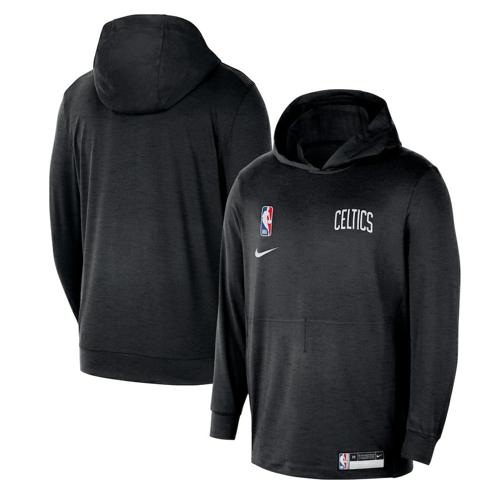Boston Celtics 2024/25 On-Court Authentic Practice Yoga Restore Lightweight Pullover Hoodie Black