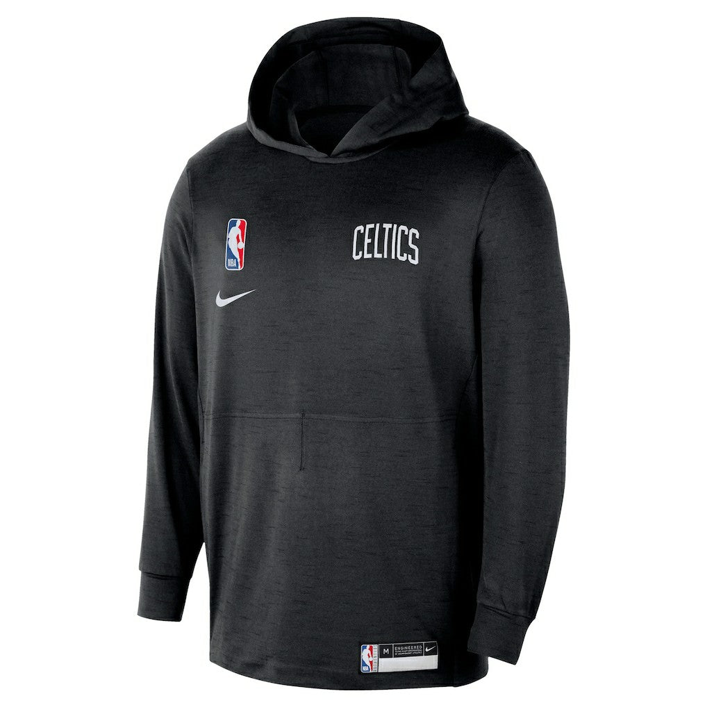 Boston Celtics 2024/25 On-Court Authentic Practice Yoga Restore Lightweight Pullover Hoodie Black