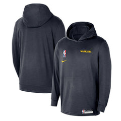 Golden State Warriors 2024/25 On-Court Authentic Practice Yoga Restore Lightweight Pullover Hoodie Navy