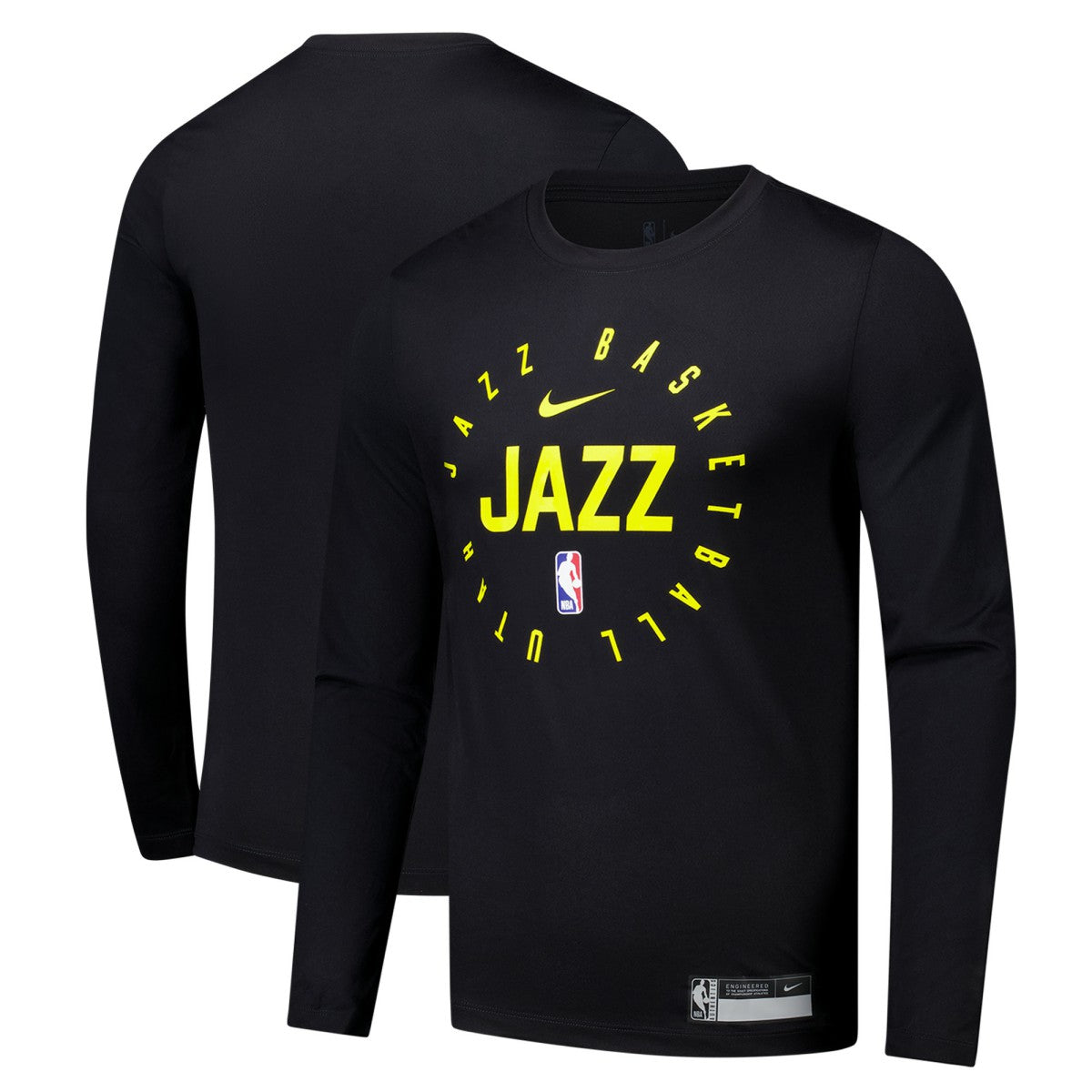 Utah Jazz 2024/25 Legend On-Court Practice Long Sleeve T-Shirt Black