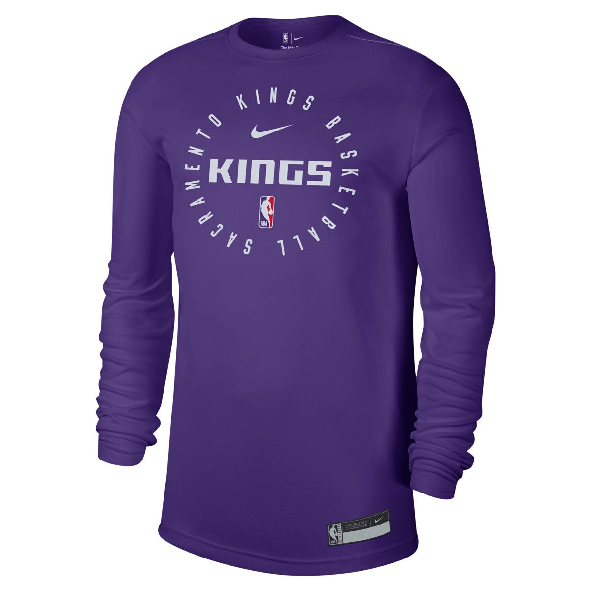 Sacramento Kings 2024/25 Legend On-Court Practice Long Sleeve T-Shirt Purple
