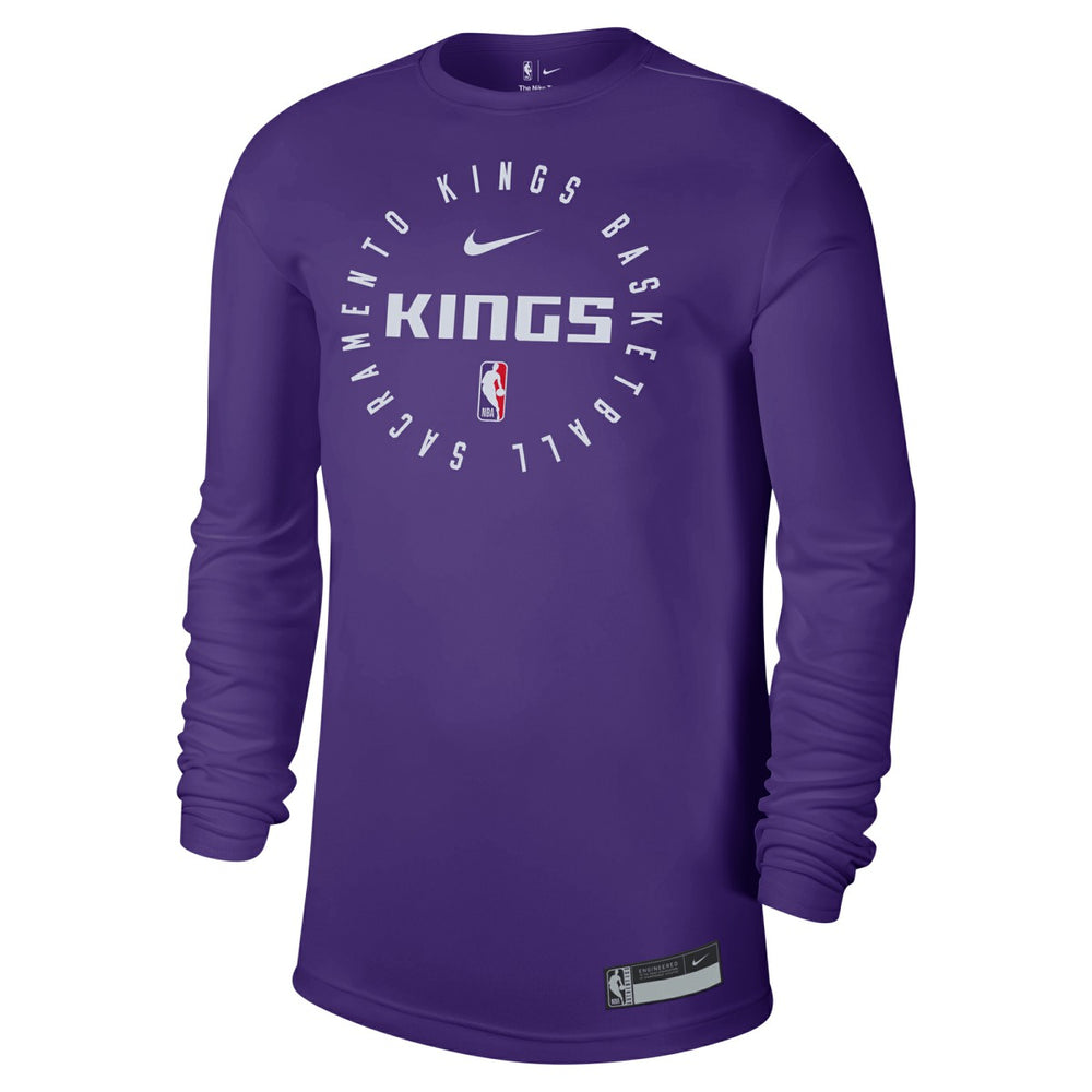 Sacramento Kings 2024/25 Legend On-Court Practice Long Sleeve T-Shirt Purple