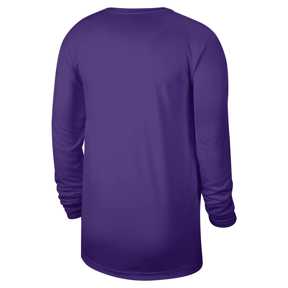 Sacramento Kings 2024/25 Legend On-Court Practice Long Sleeve T-Shirt Purple