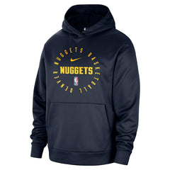 Denver Nuggets 2024/25 Spotlight On-Court Practice Performance Pullover Hoodie Navy