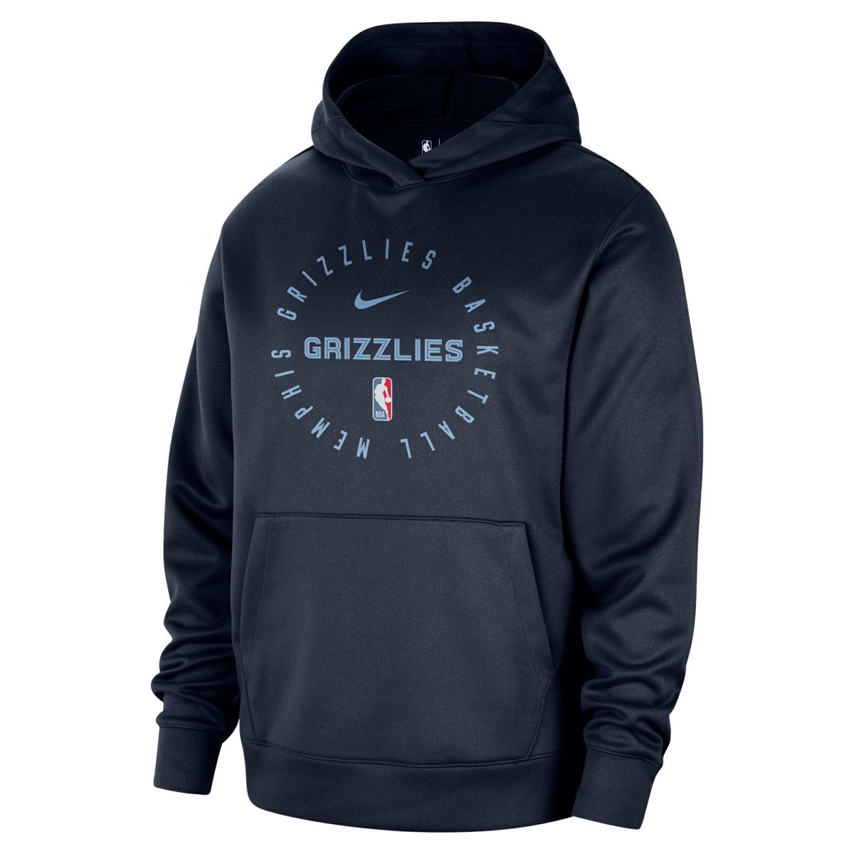 Memphis Grizzlies 2024/25 Spotlight On-Court Practice Performance Pullover Hoodie Navy