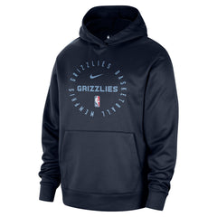 Memphis Grizzlies 2024/25 Spotlight On-Court Practice Performance Pullover Hoodie Navy