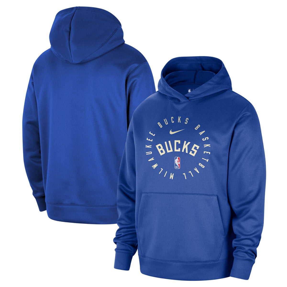 Milwaukee Bucks 2024/25 Spotlight On-Court Practice Performance Pullover Hoodie Royal