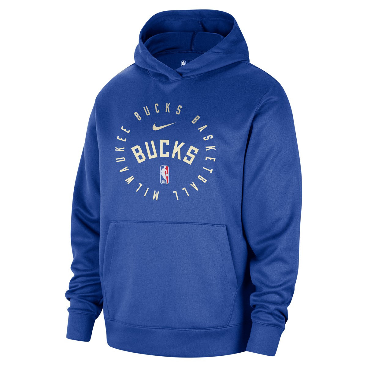 Milwaukee Bucks 2024/25 Spotlight On-Court Practice Performance Pullover Hoodie Royal