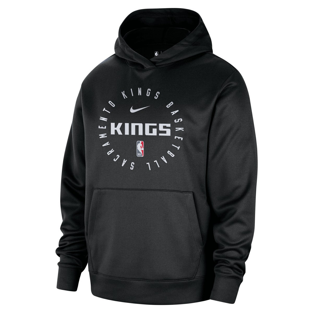 Sacramento Kings 2024/25 Spotlight On-Court Practice Performance Pullover Hoodie Black