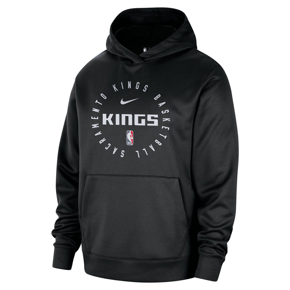 Sacramento Kings 2024/25 Spotlight On-Court Practice Performance Pullover Hoodie Black