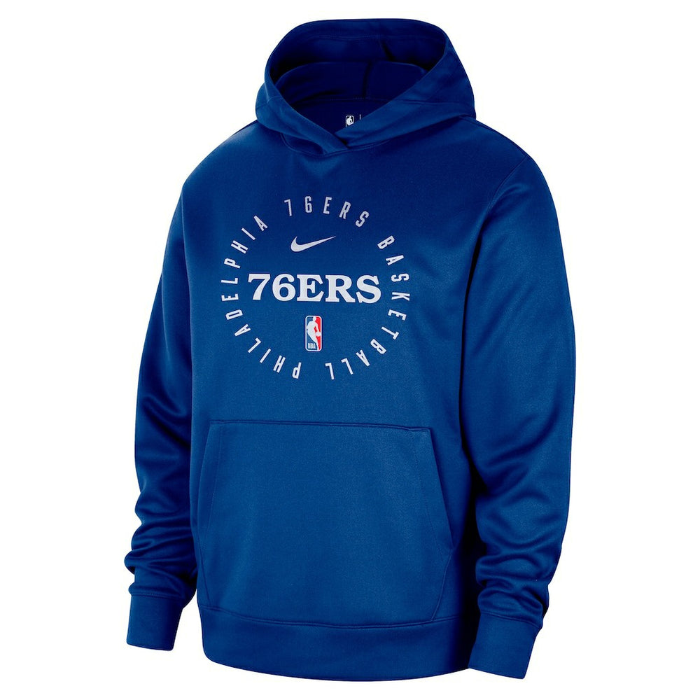 Philadelphia 76ers 2024/25 Spotlight On-Court Practice Performance Pullover Hoodie Royal