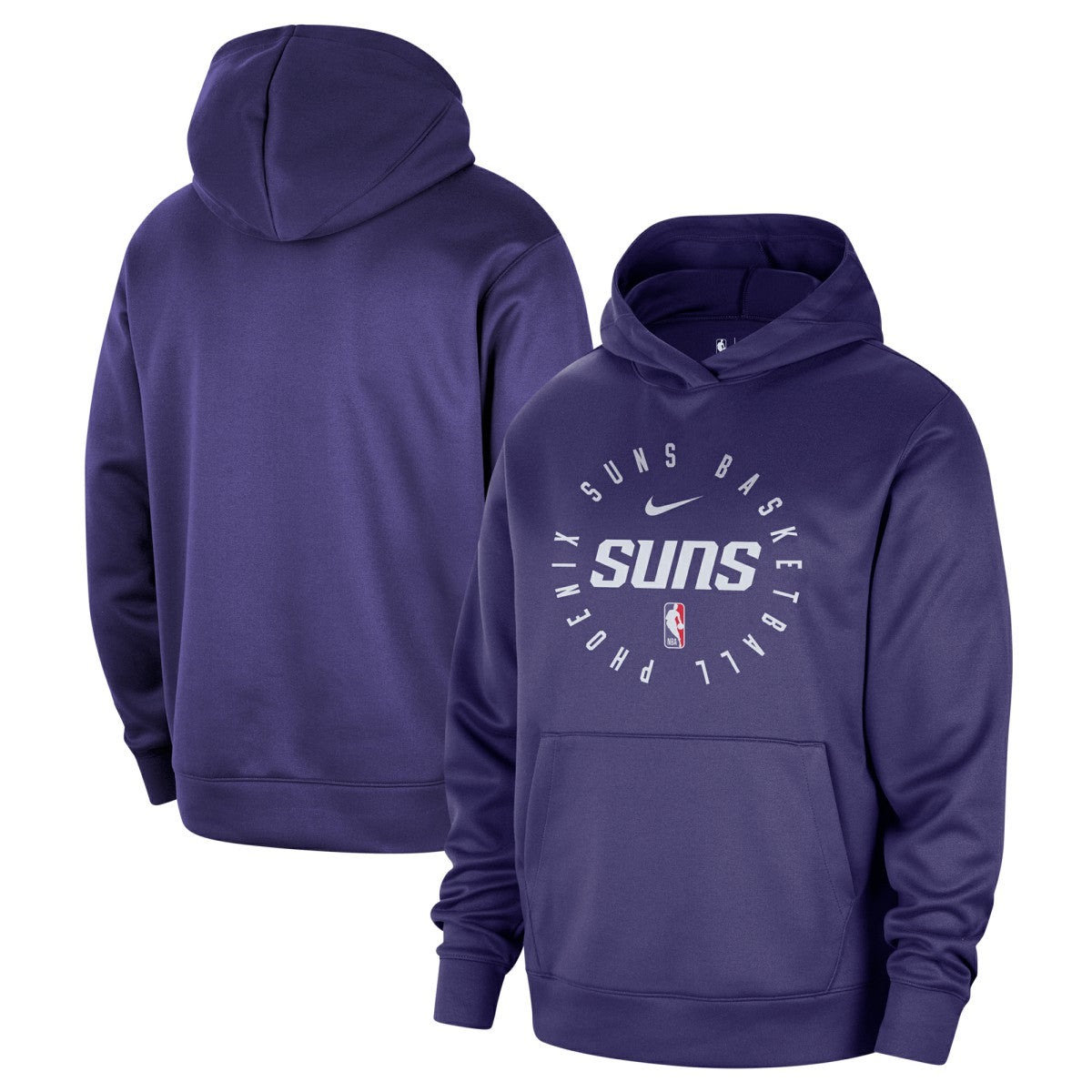 Phoenix Suns 2024/25 Spotlight On-Court Practice Performance Pullover Hoodie Purple