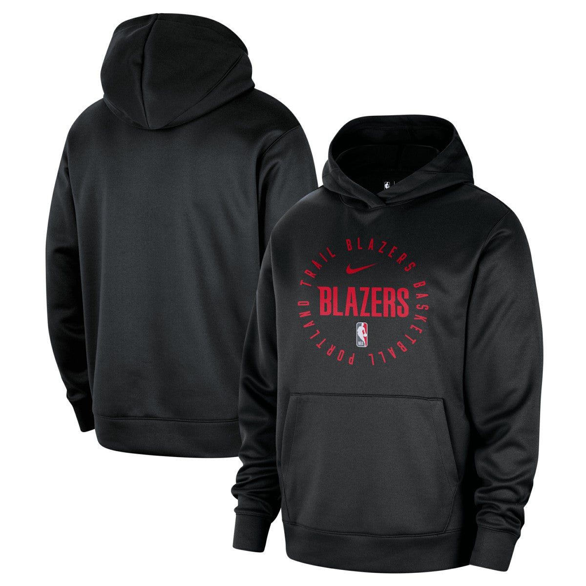 Portland Trail Blazers 2024/25 Spotlight On-Court Practice Performance Pullover Hoodie Black