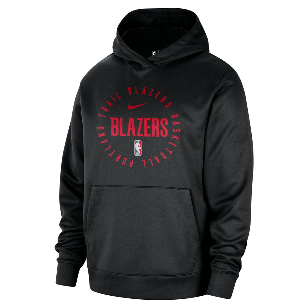 Portland Trail Blazers 2024/25 Spotlight On-Court Practice Performance Pullover Hoodie Black