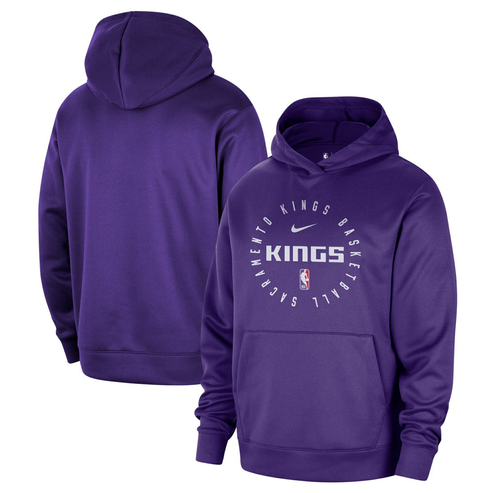 Sacramento Kings 2024/25 Spotlight On-Court Practice Performance Pullover Hoodie Purple