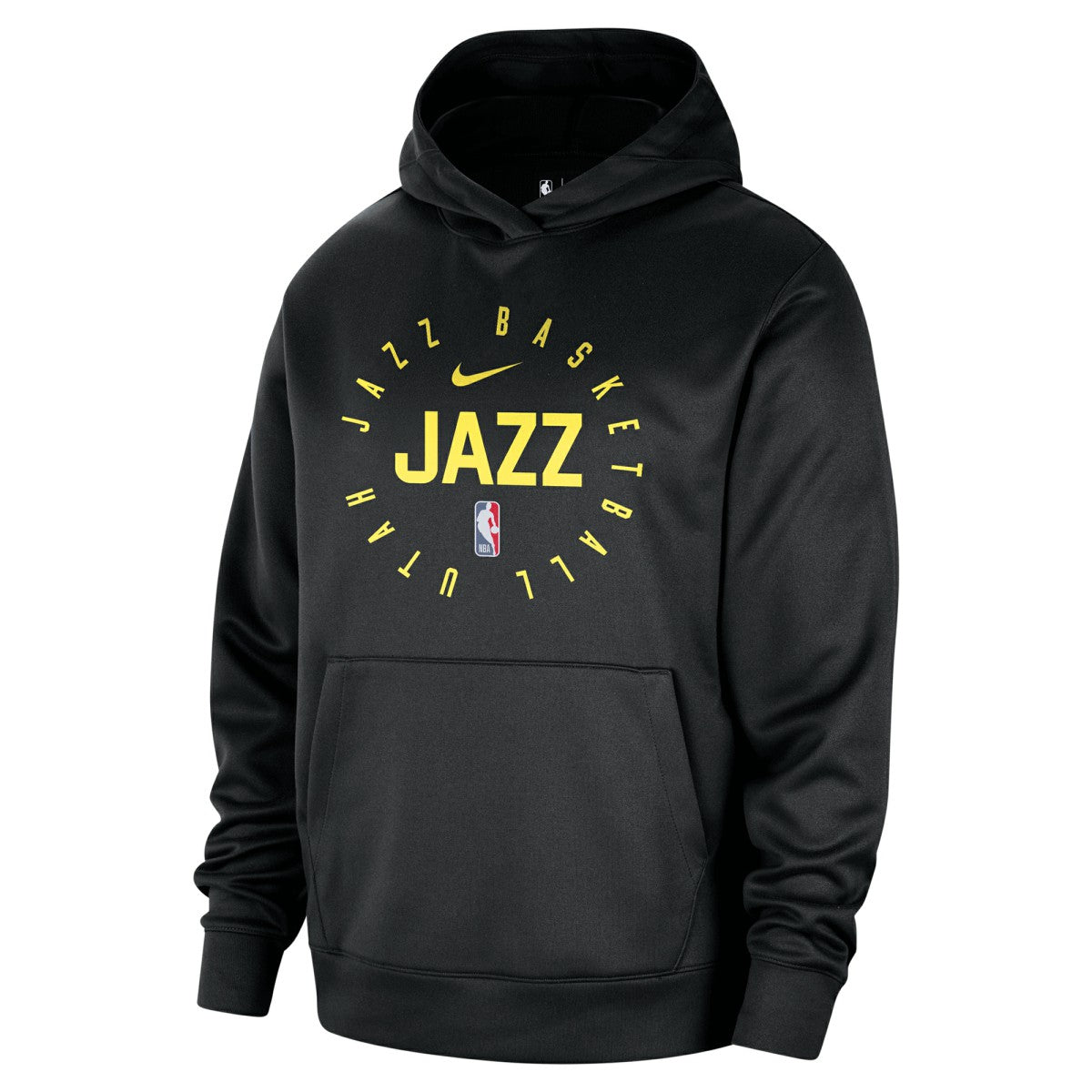 Utah Jazz 2024/25 Spotlight On-Court Practice Performance Pullover Hoodie Black