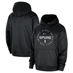 San Antonio Spurs 2024/25 Spotlight On-Court Practice Performance Pullover Hoodie Black