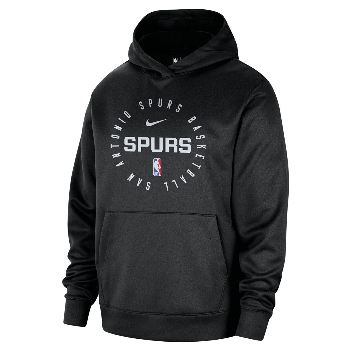 San Antonio Spurs 2024/25 Spotlight On-Court Practice Performance Pullover Hoodie Black