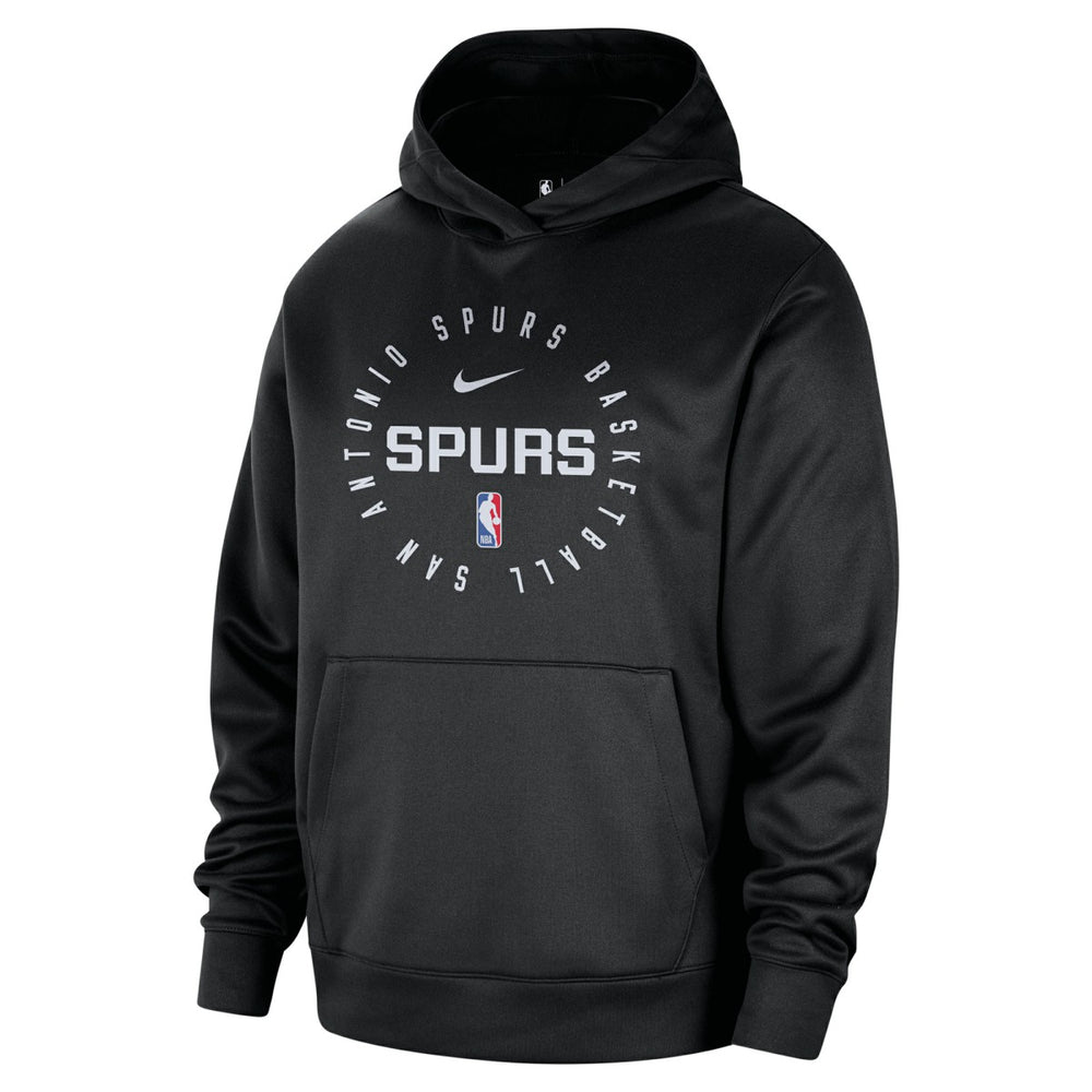 San Antonio Spurs 2024/25 Spotlight On-Court Practice Performance Pullover Hoodie Black