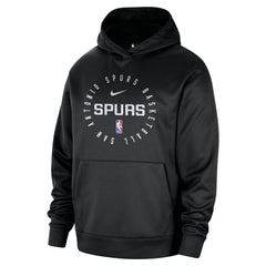 San Antonio Spurs 2024/25 Spotlight On-Court Practice Performance Pullover Hoodie Black