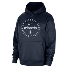 Washington Wizards 2024/25 Spotlight On-Court Practice Performance Pullover Hoodie Navy