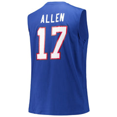 Josh Allen Buffalo Bills Big & Tall Muscle Tank Top Royal