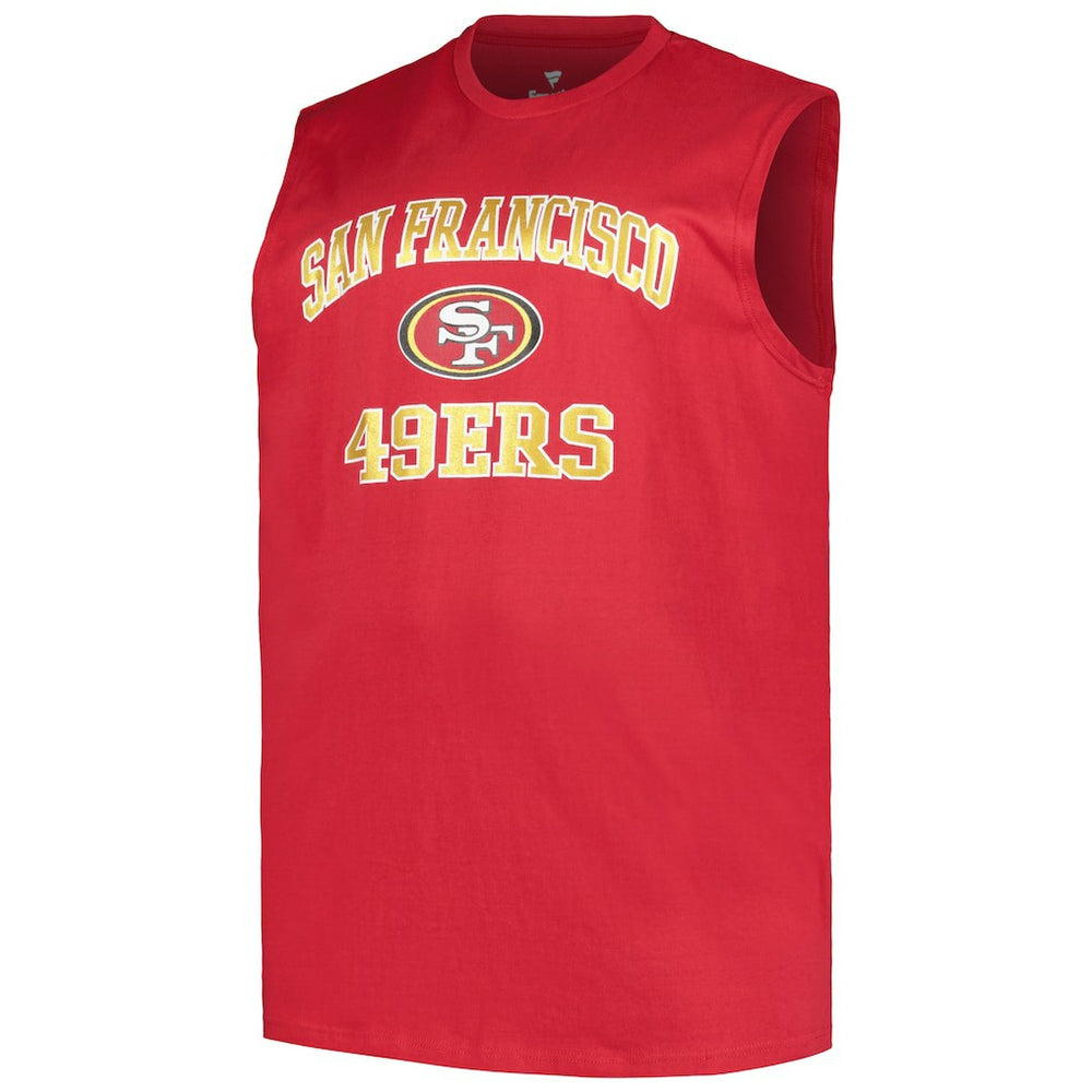 Christian McCaffrey San Francisco 49ers Big & Tall Muscle Tank Top Scarlet