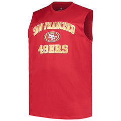 Christian McCaffrey San Francisco 49ers Big & Tall Muscle Tank Top Scarlet