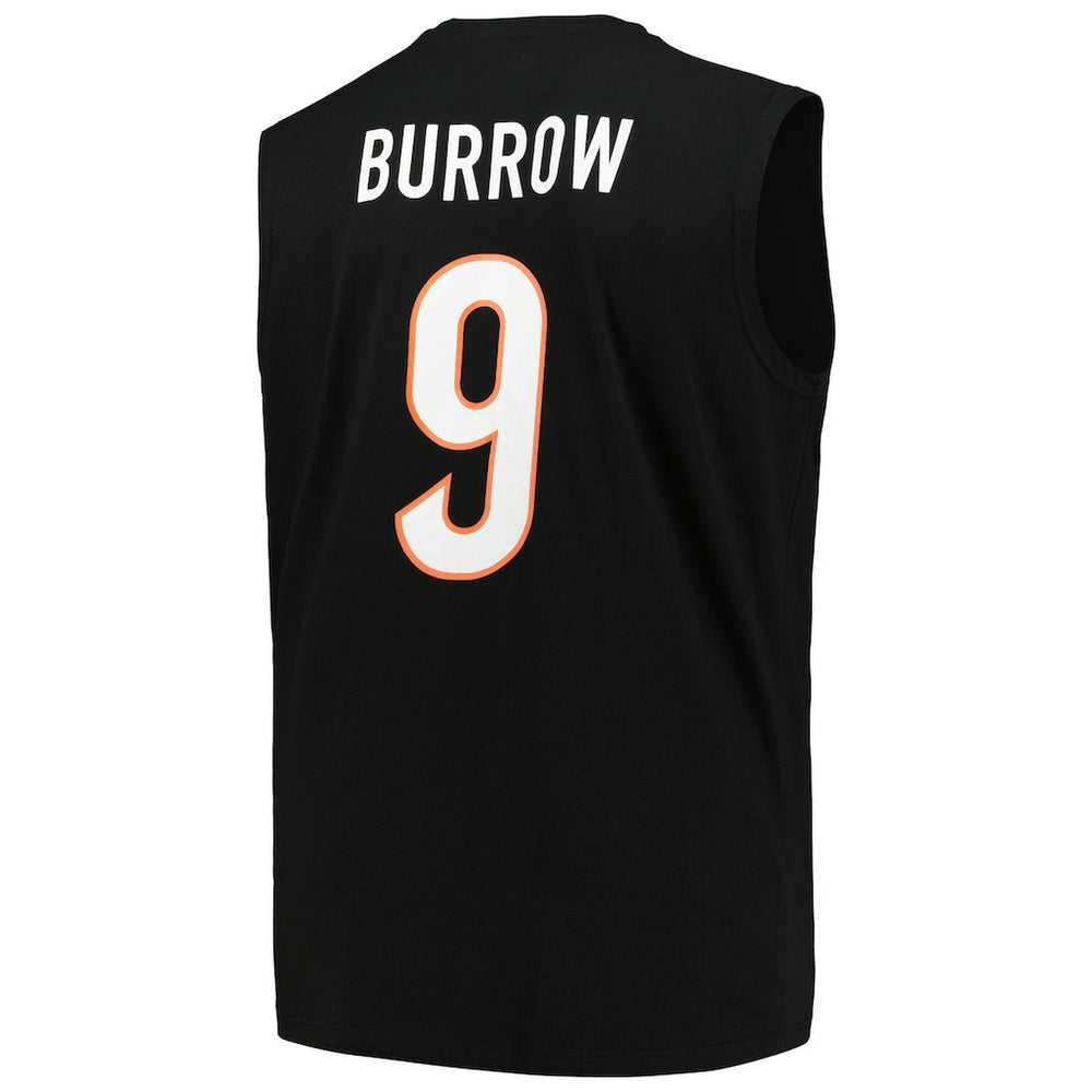 Joe Burrow Cincinnati Bengals Big & Tall Muscle Tank Top Black