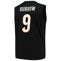 Joe Burrow Cincinnati Bengals Big & Tall Muscle Tank Top Black