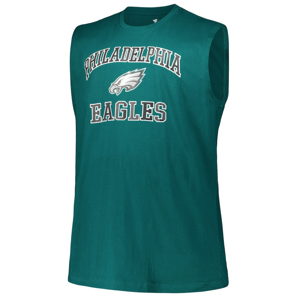 Jalen Hurts Philadelphia Eagles Big & Tall Muscle Tank Top Midnight Green