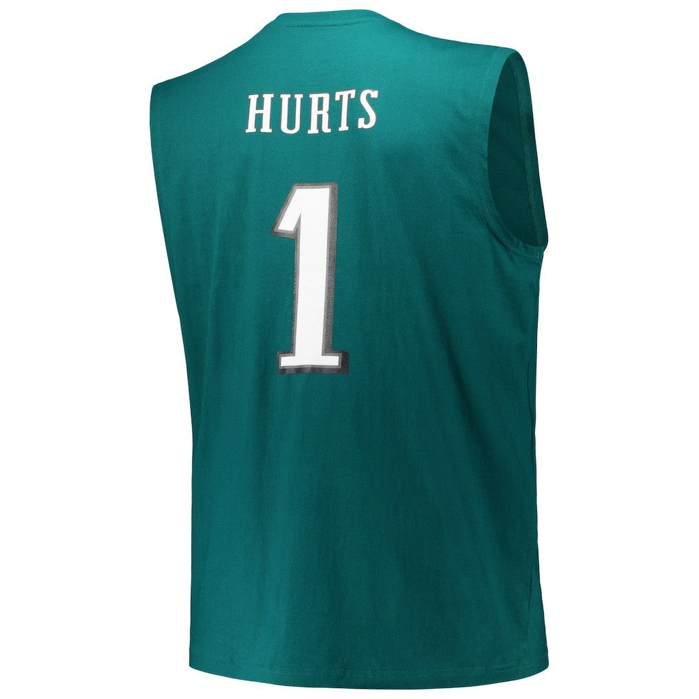 Jalen Hurts Philadelphia Eagles Big & Tall Muscle Tank Top Midnight Green