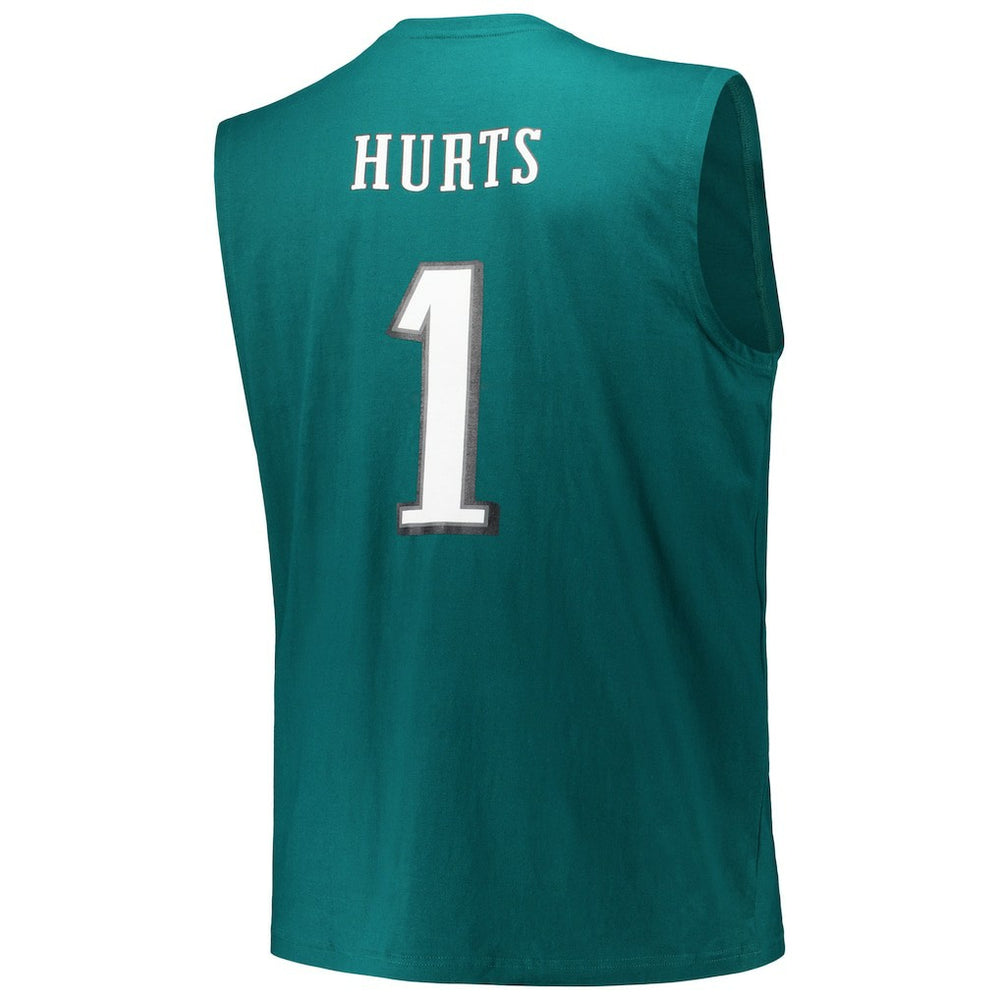 Jalen Hurts Philadelphia Eagles Big & Tall Muscle Tank Top Midnight Green