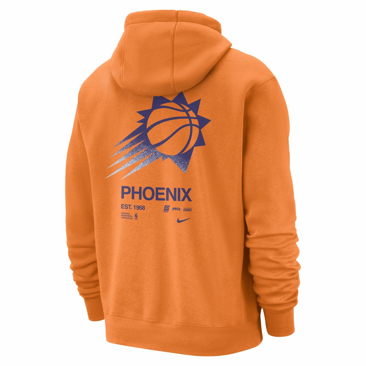 Phoenix Suns Courtside Club Pullover Hoodie Orange