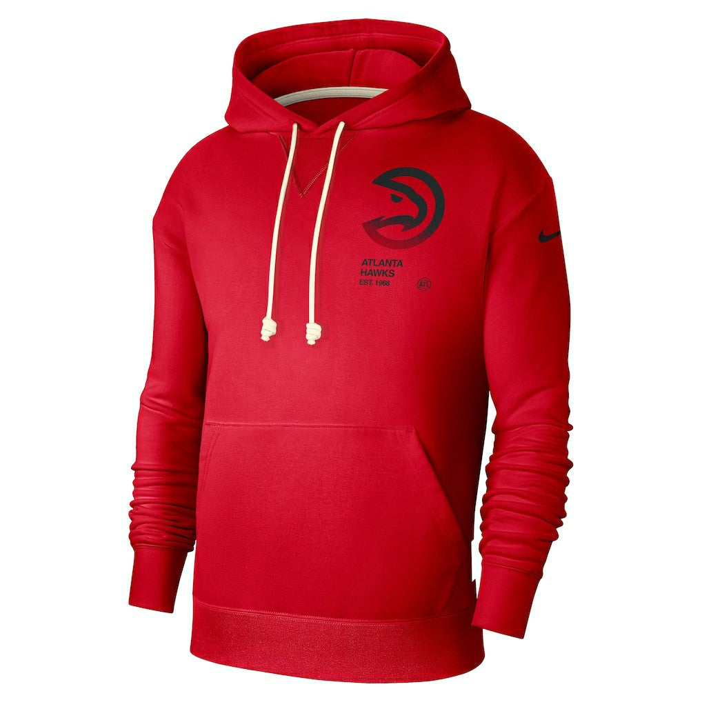 Atlanta Hawks Courtside Standard Issue Premium Performance Pullover Hoodie Red
