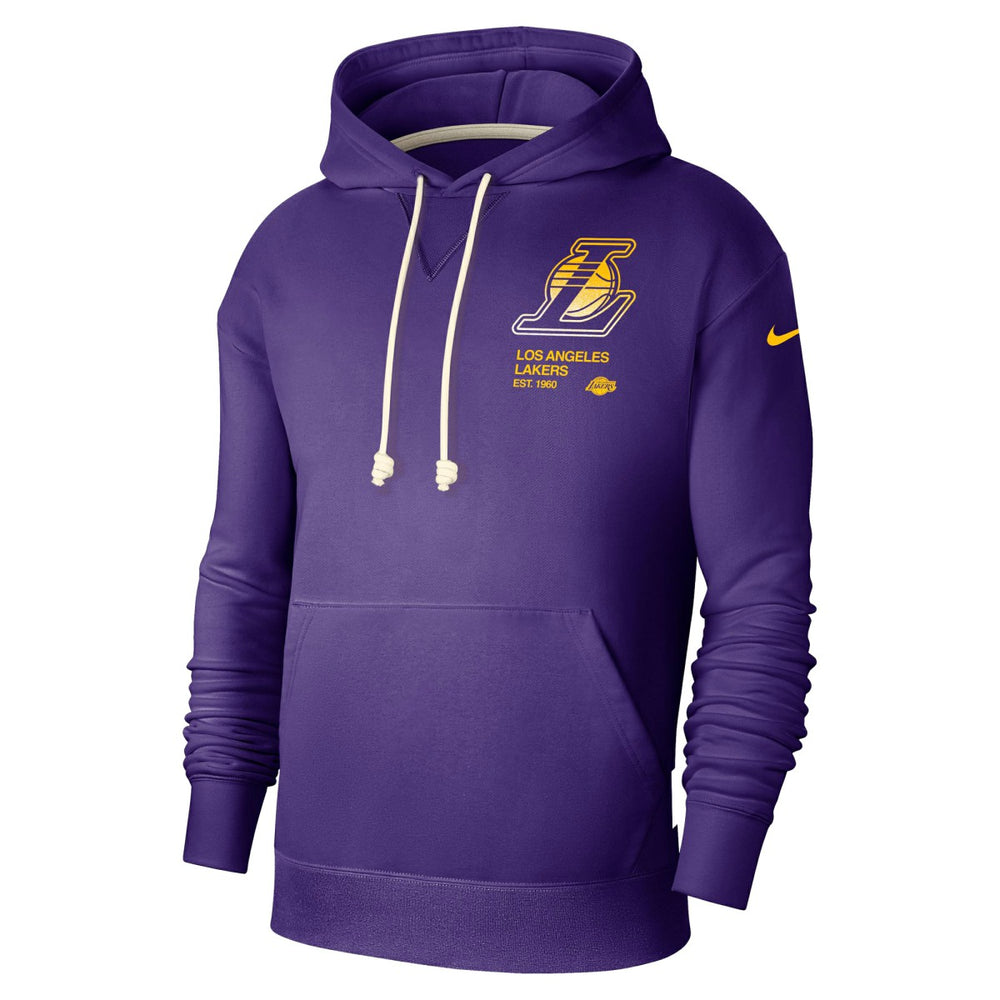 Los Angeles Lakers Courtside Standard Issue Premium Performance Pullover Hoodie Purple