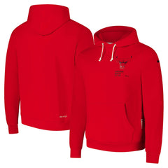 Chicago Bulls Courtside Standard Issue Premium Performance Pullover Hoodie Red