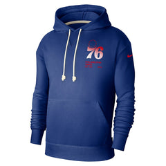 Philadelphia 76ers Courtside Standard Issue Premium Performance Pullover Hoodie Royal