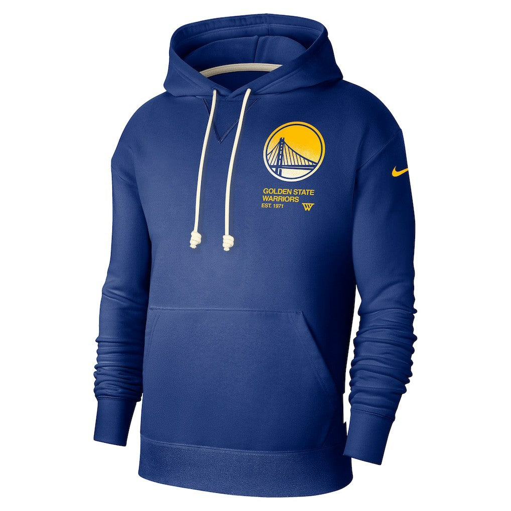 Golden State Warriors Courtside Standard Issue Premium Performance Pullover Hoodie Royal