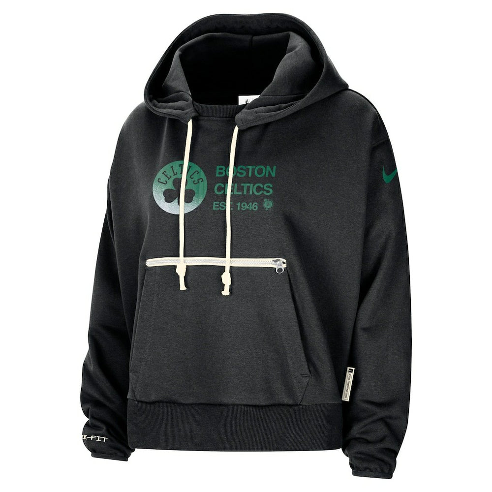 Boston Celtics Women's Courtside Standard Issue Performance Pullover Hoodie Black