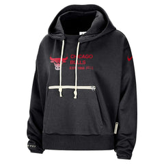 Chicago Bulls Women's Courtside Standard Issue Performance Pullover Hoodie Black