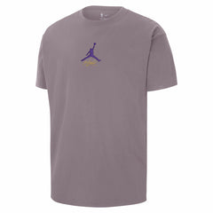 Los Angeles Lakers Jordan Brand Statement Edition Jumpman Flight Heavyweight T-Shirt Purple