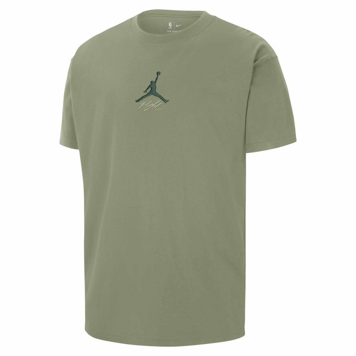 Milwaukee Bucks Jordan Brand Statement Edition Jumpman Flight Heavyweight T-Shirt Green