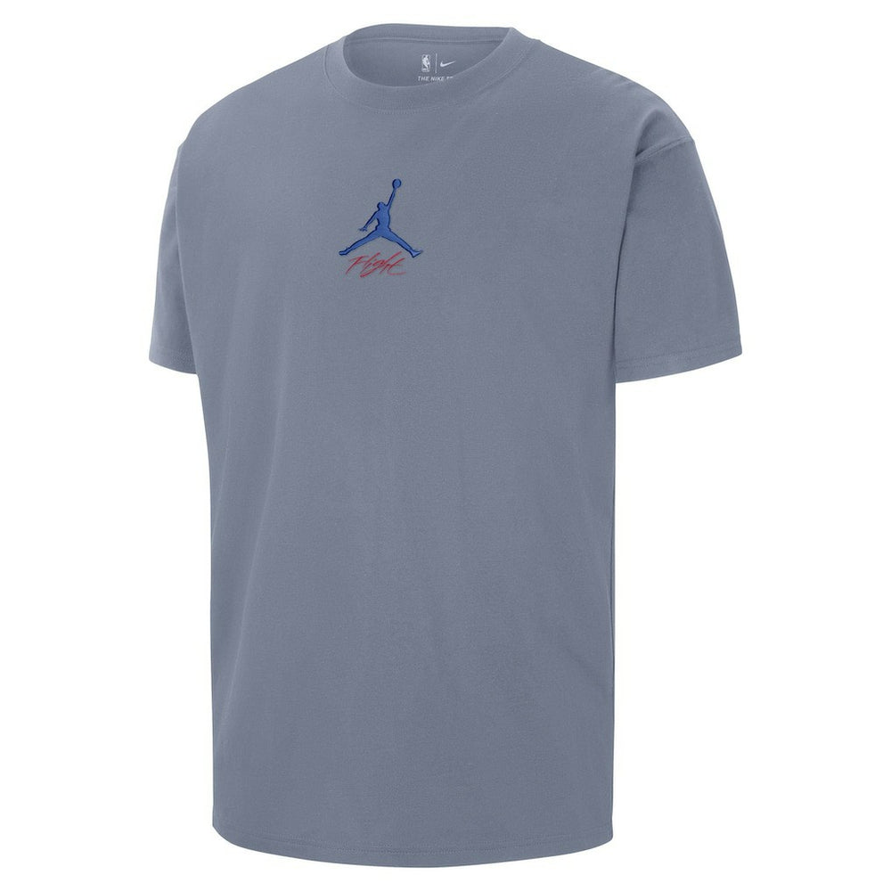 Philadelphia 76ers Jordan Brand Statement Edition Jumpman Flight Heavyweight T-Shirt Blue
