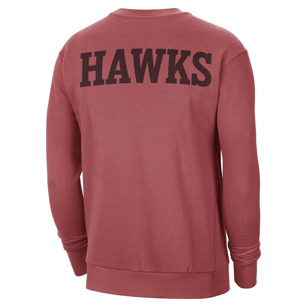 Atlanta Hawks Jordan Brand Courtside Statement Edition Heavyweight Pullover Sweatshirt Red