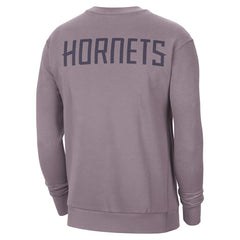 Charlotte Hornets Jordan Brand Courtside Statement Edition Heavyweight Pullover Sweatshirt Purple